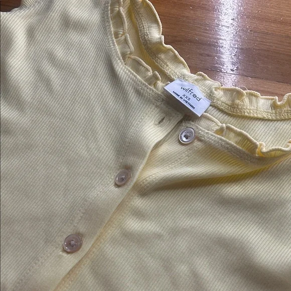 Self Esteem Yellow Ruffled Tank Top - Picture 2 of 3